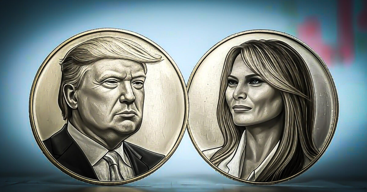 You are currently viewing TRUMP and MELANIA memecoin futures explode with over $50 billion in volume