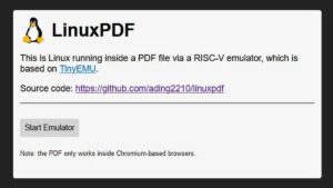 Read more about the article Mysterious developer shows exceptional skills by getting Linux to start in a PDF doc inside Chrome